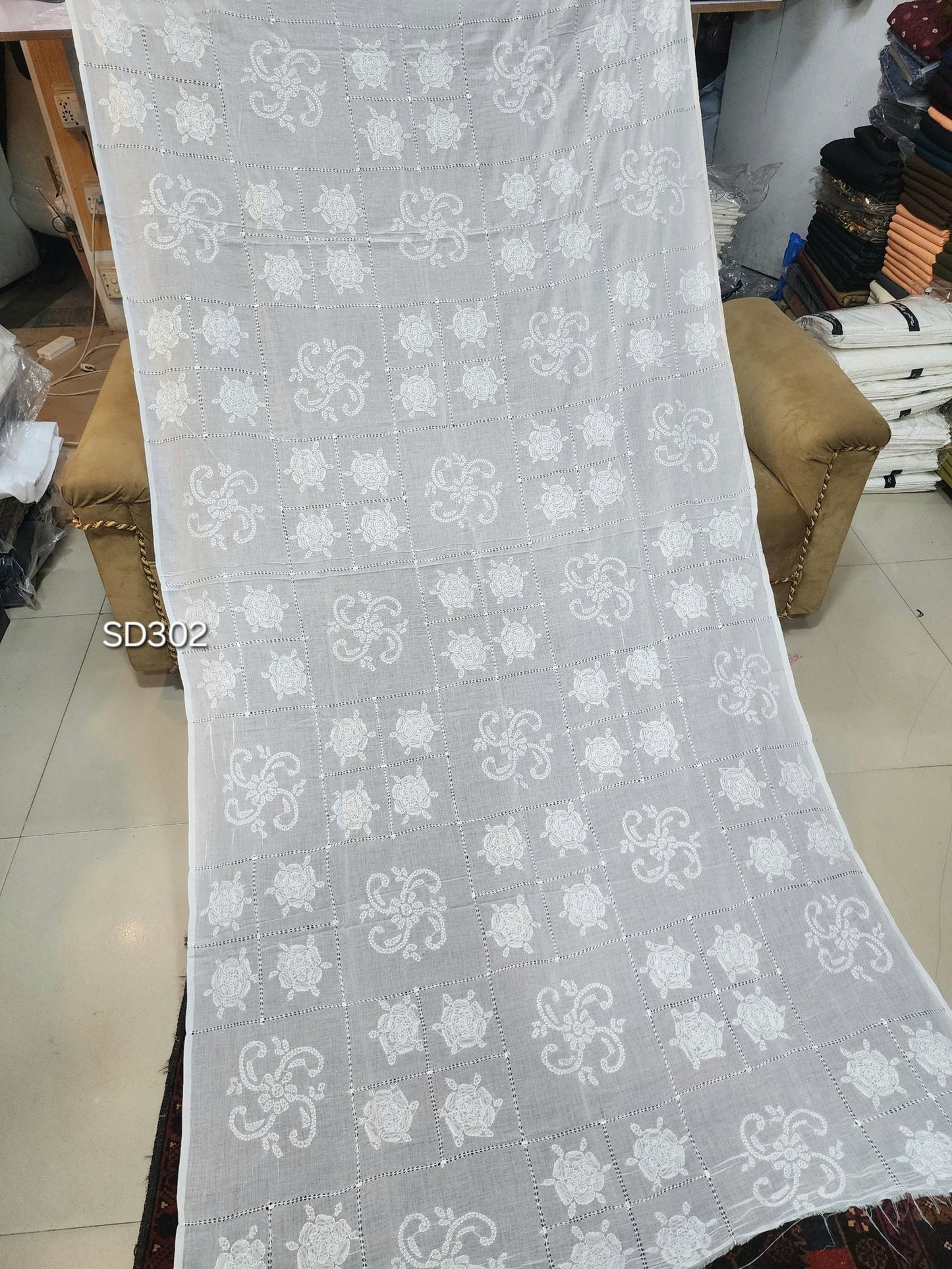 Tarkashi Shadow Work Beautiful Handmade Dupatta Shawl Perfect Gift