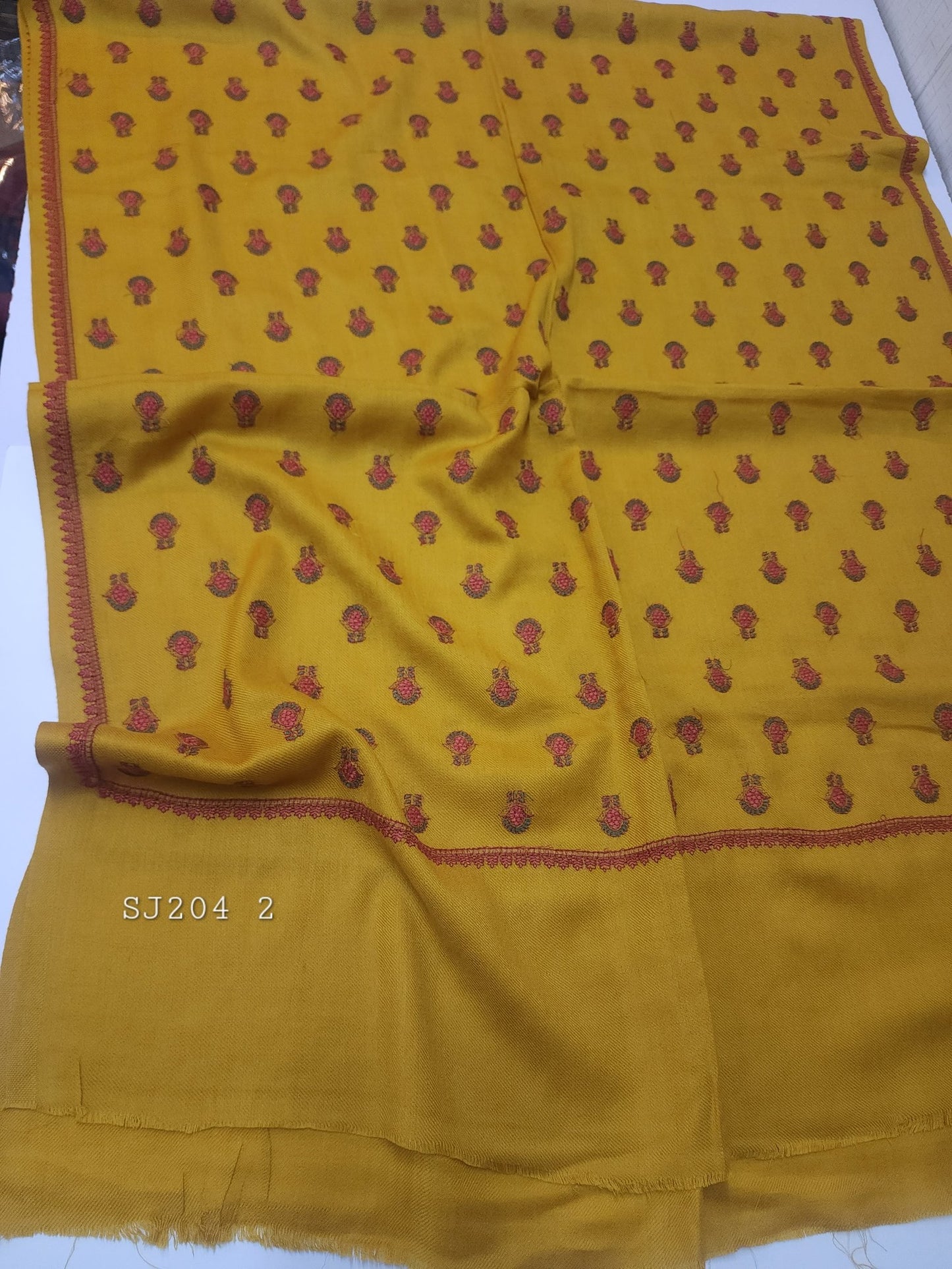 Pashmina Stole | Bouti Jaal Embroidered Stole Beautiful Embroidery Perfect Winter Stole