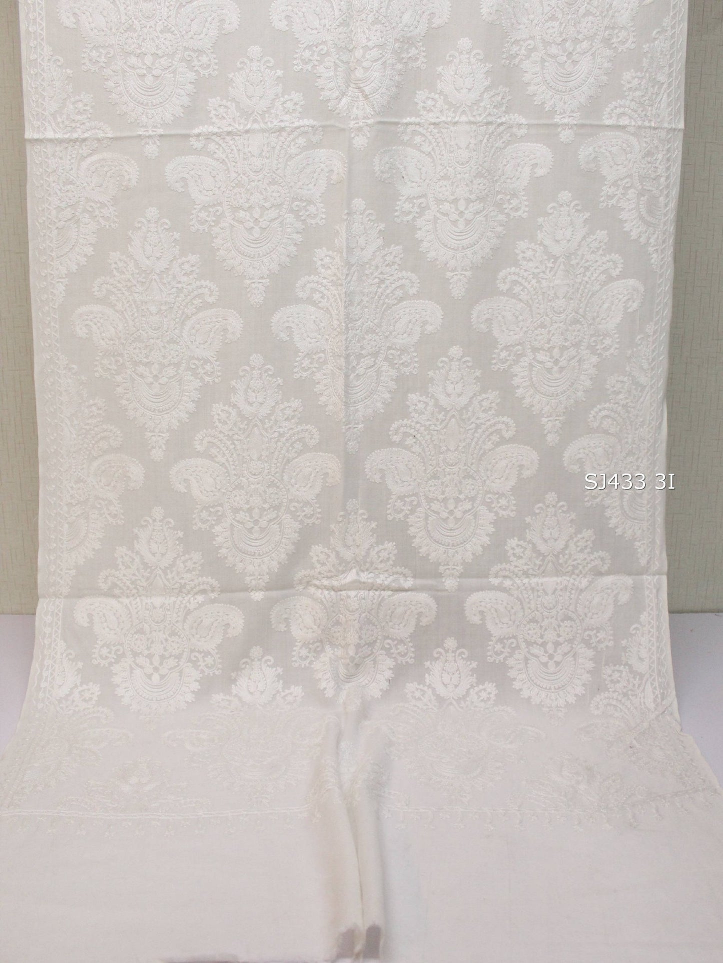 Pashmina Stole Full Embroidery Kashmiri Work in Sale Price perfect Gift 80x28 inches