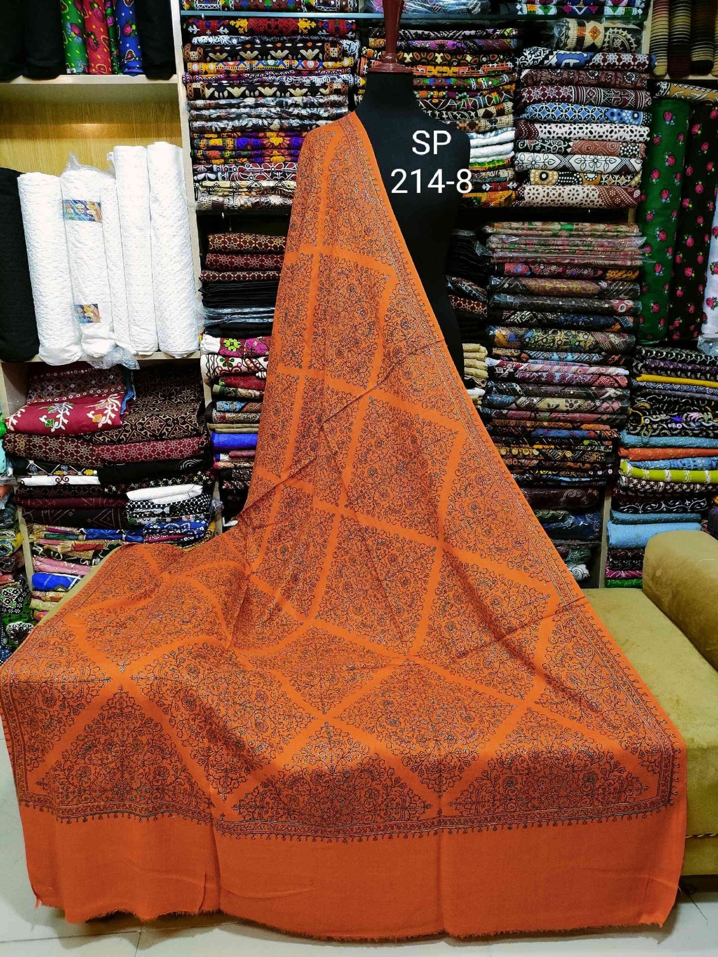 Pashmina Shawl | Print and Embroidery