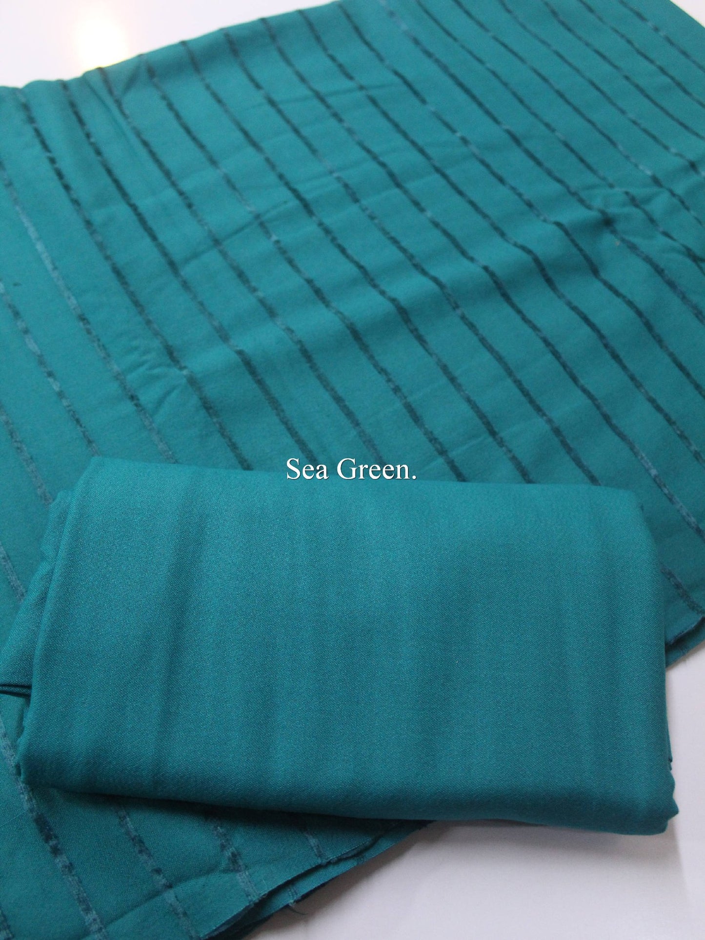Velvet Lining Suit Marina Wool | Perfect Winter Fabric 6 Yards | Sea Green