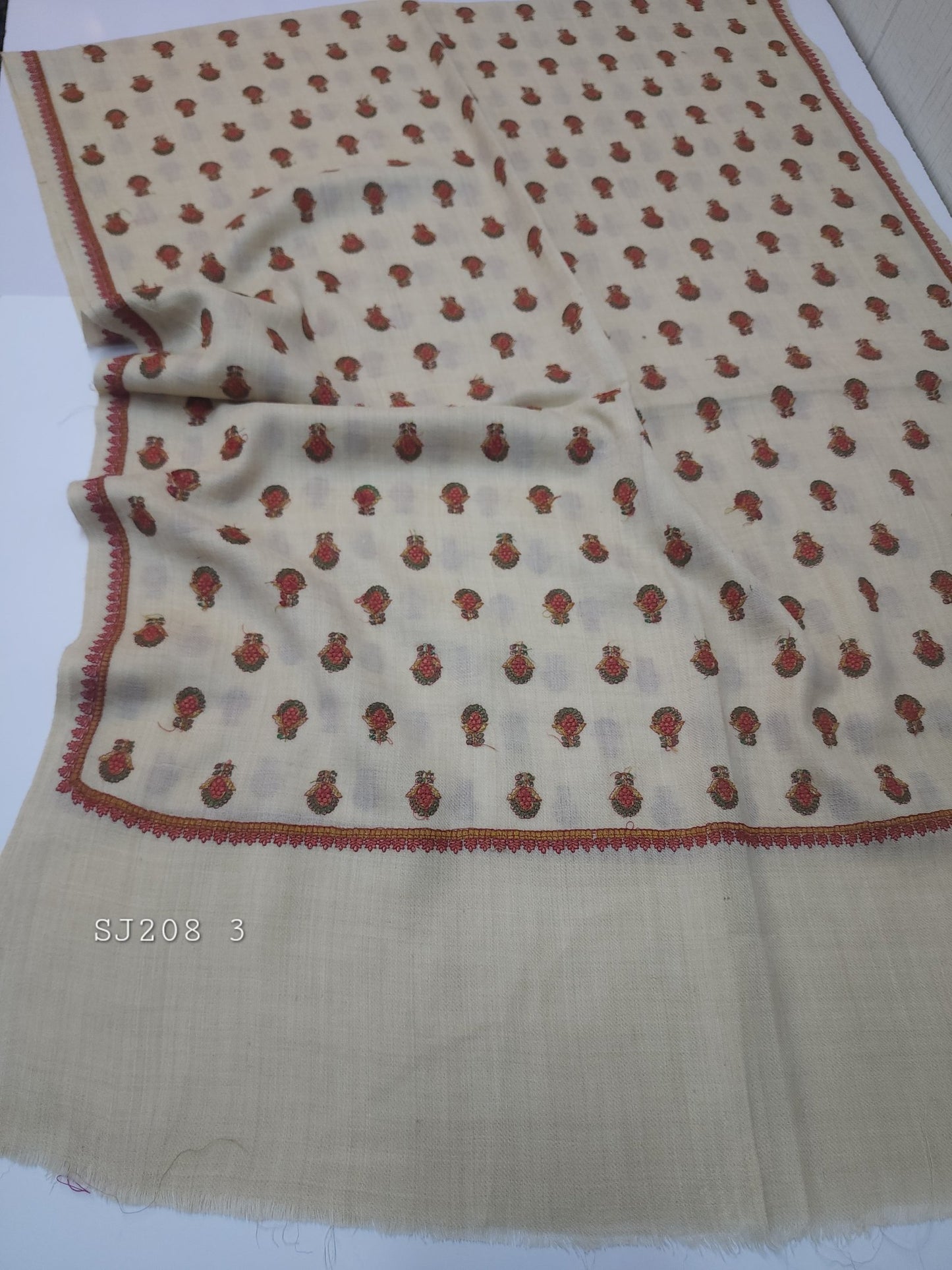 Pashmina Stole | Bouti Jaal Embroidered Stole Beautiful Embroidery Perfect Winter Stole