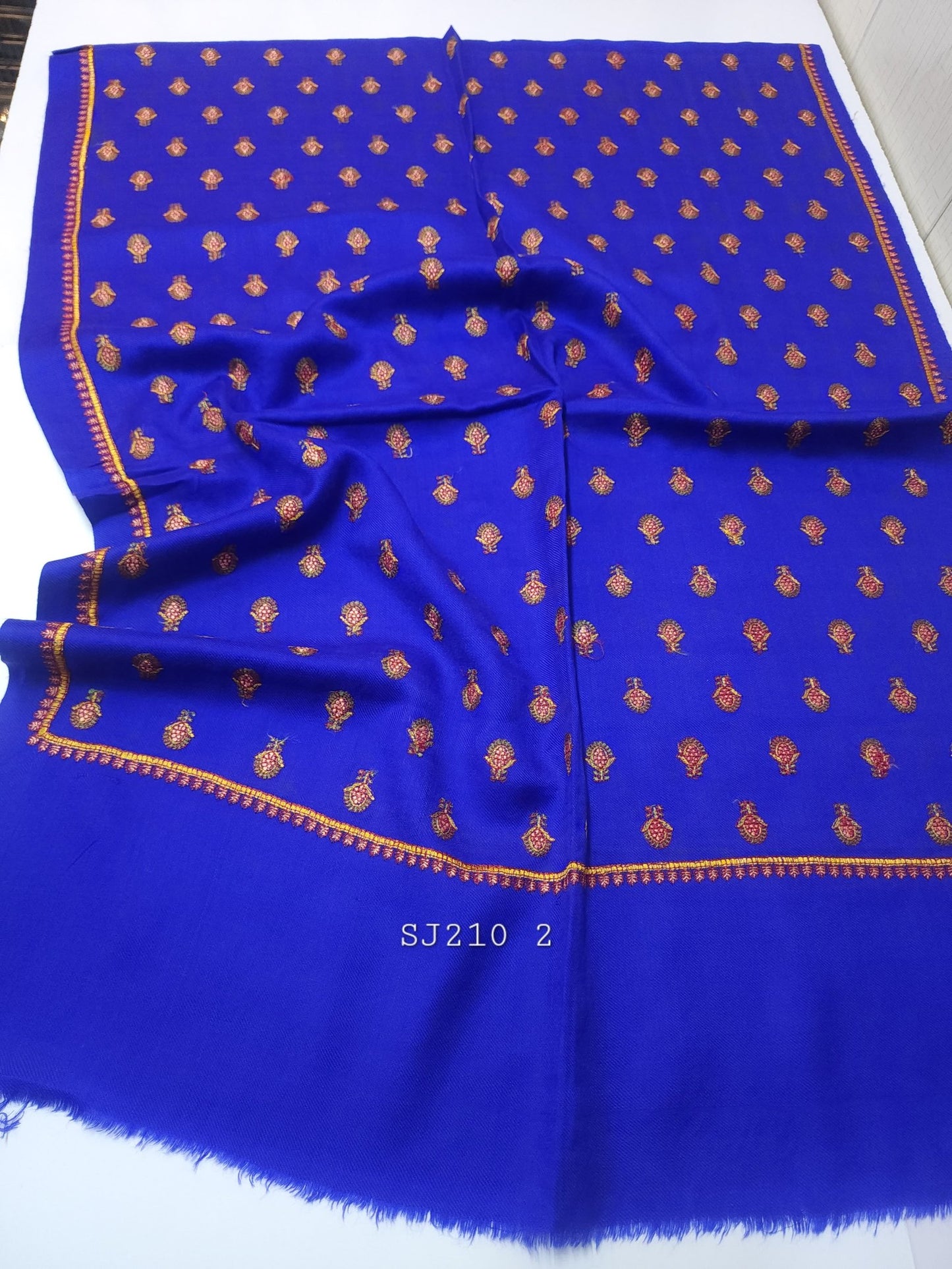 Pashmina Stole | Bouti Jaal Embroidered Stole Beautiful Embroidery Perfect Winter Stole
