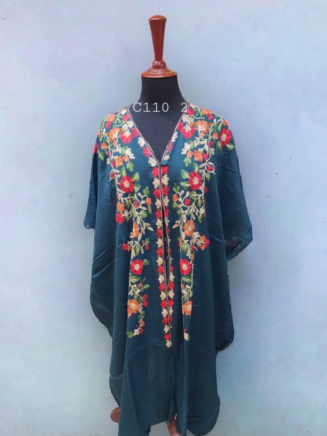 Cape Shawl | Pashmina Embroidered Cape Shawls Perfect for Gift