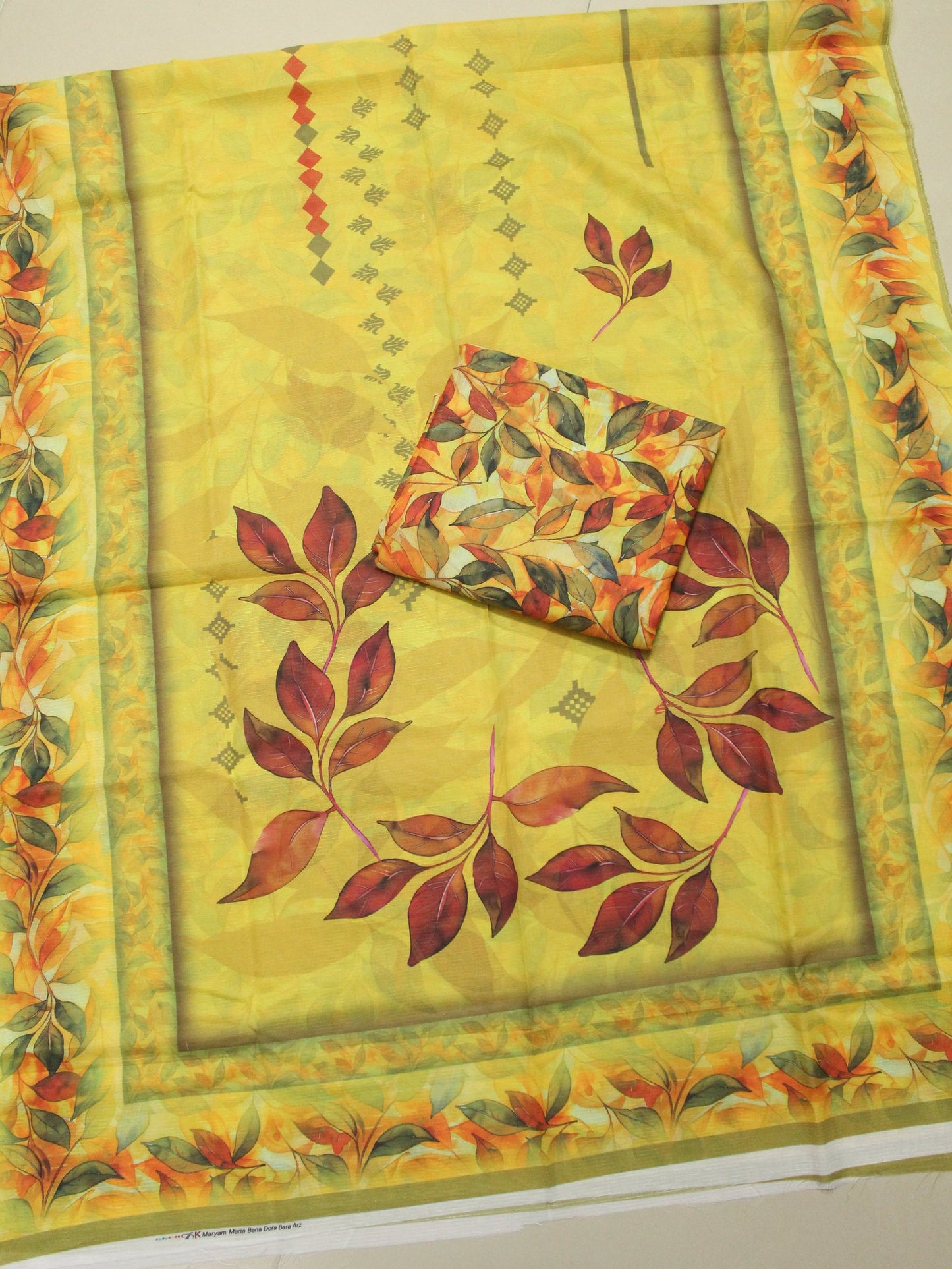 3 Piece Doriya Lawn Printed Suit With Lawn Dupatta