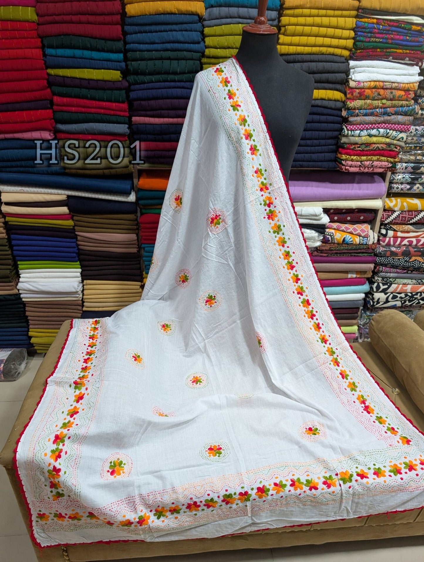 Handmade Shawl Pure Lawn Soft and Fine Handmade Shawl Perfect Gift