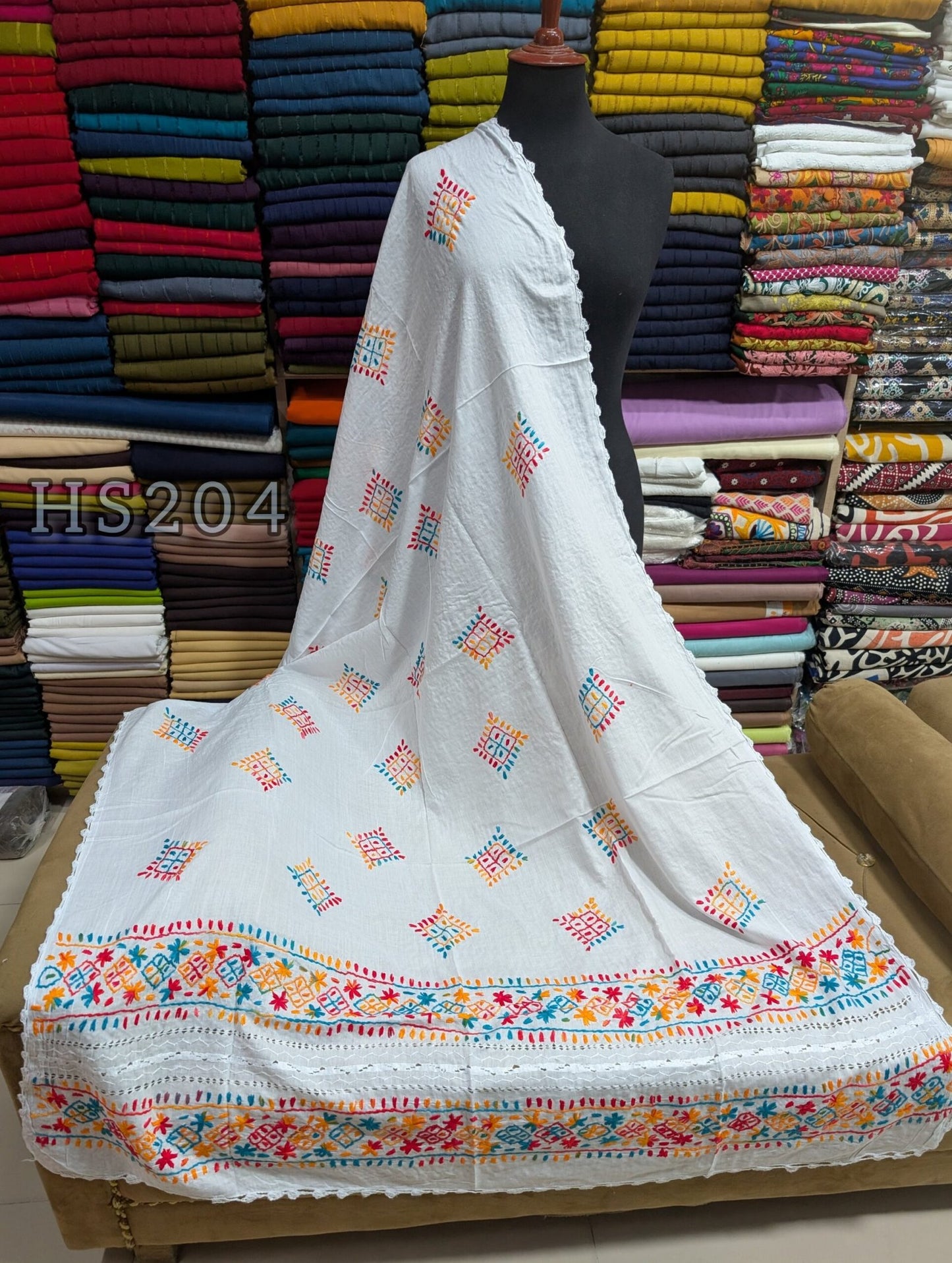 Handmade Shawl Pure Lawn Soft and Fine Handmade Shawl Perfect Gift