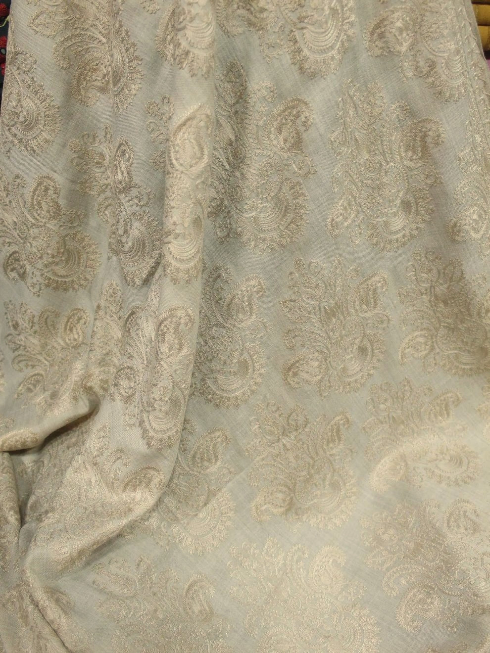 Pashmina Embroidered Shawl | Kashmiri Aar Work Embroidery Perfect Gift in Sale Price skin