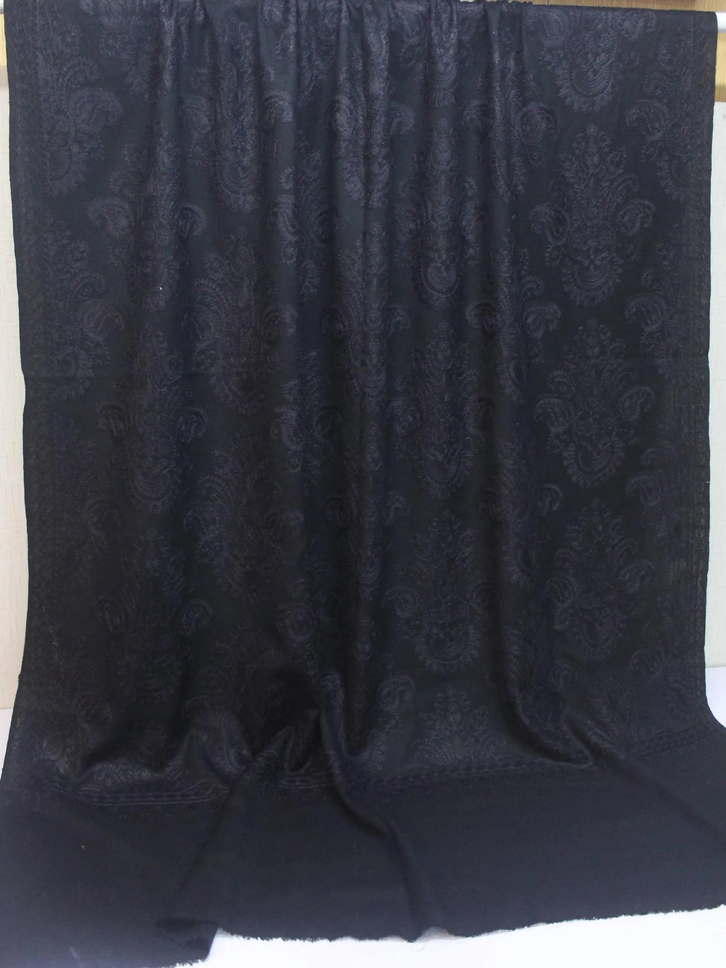 Pashmina Embroidered Shawl | Kashmiri Aar Work Embroidery Perfect Gift in Sale Price Black