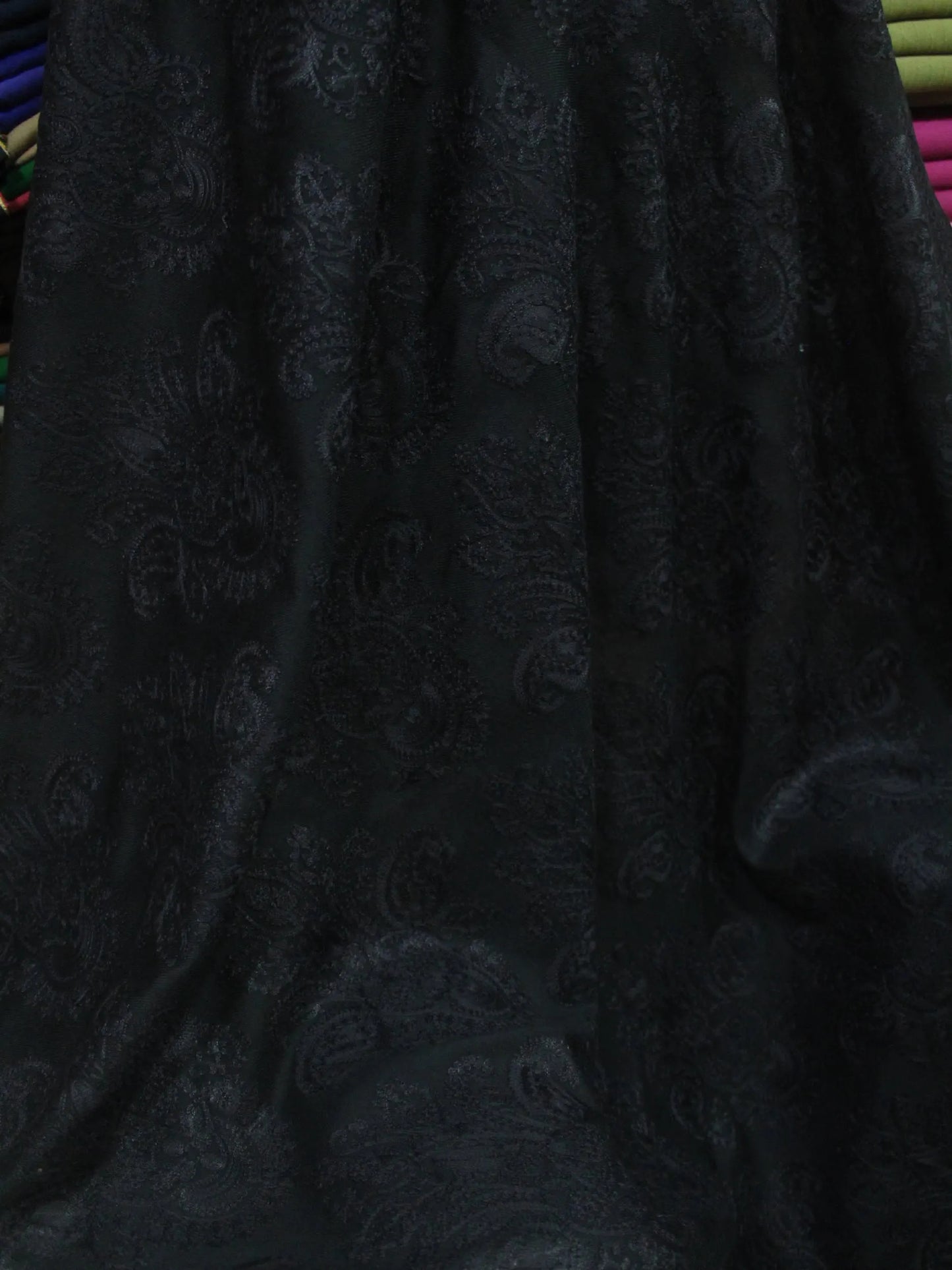 Pashmina Embroidered Shawl | Kashmiri Aar Work Embroidery Perfect Gift in Sale Price Black