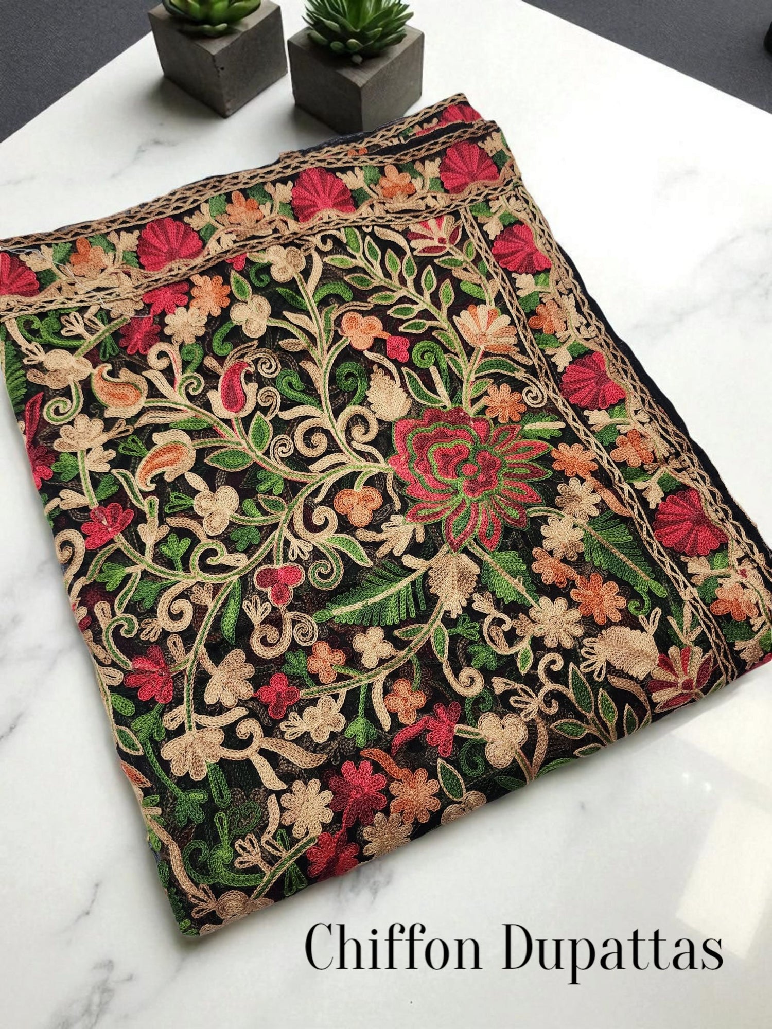 Chiffon Multicolor Dupattas