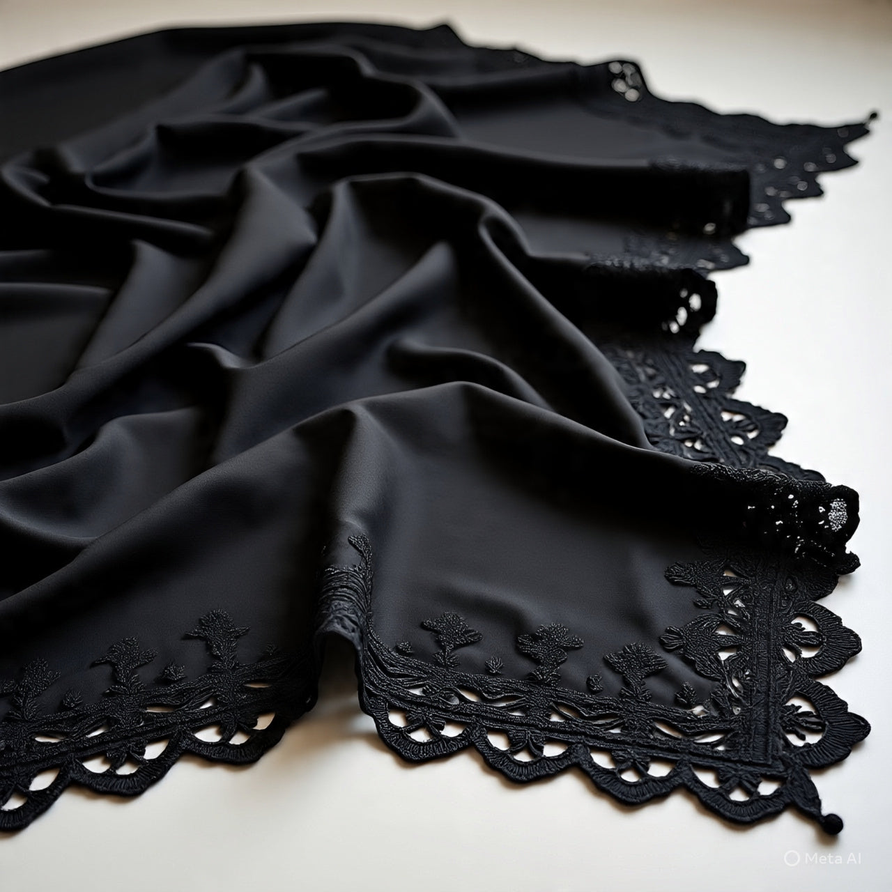 Black Lawn Dupattas