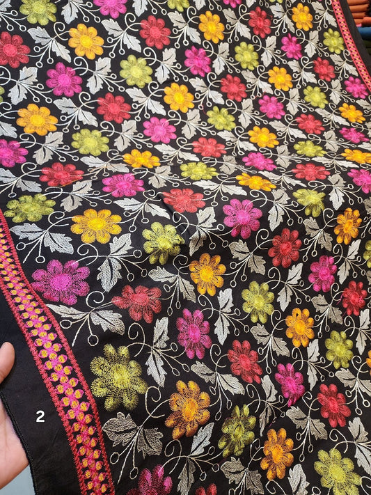 Gulabkar Shawl Full Embroidered