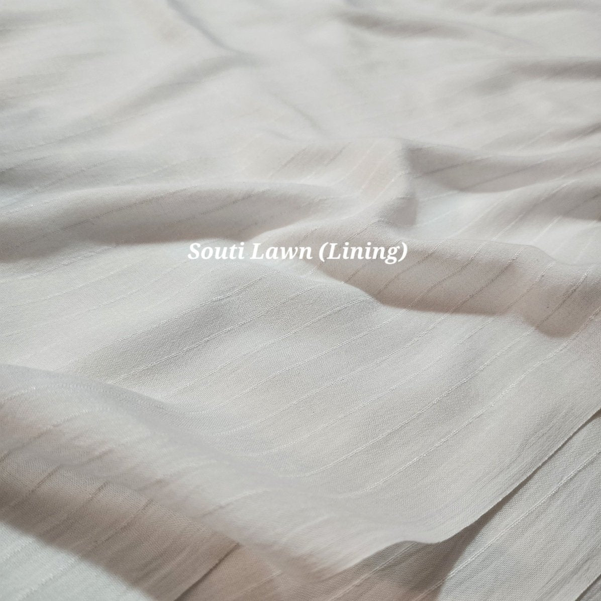 White Pure Lawn Lining Dupatta Souti Lawn Dyeable | 2.75 Yards