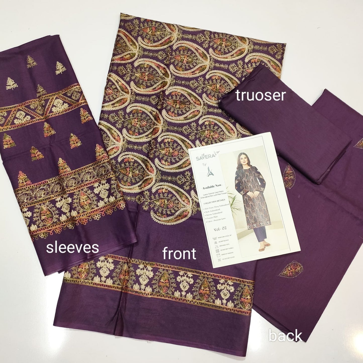 2 Piece Summer Breeze Lawn Embroidered Suit
