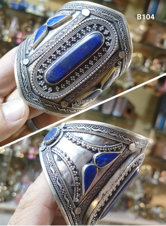 Ethnic Stonework Bracelet Cuff