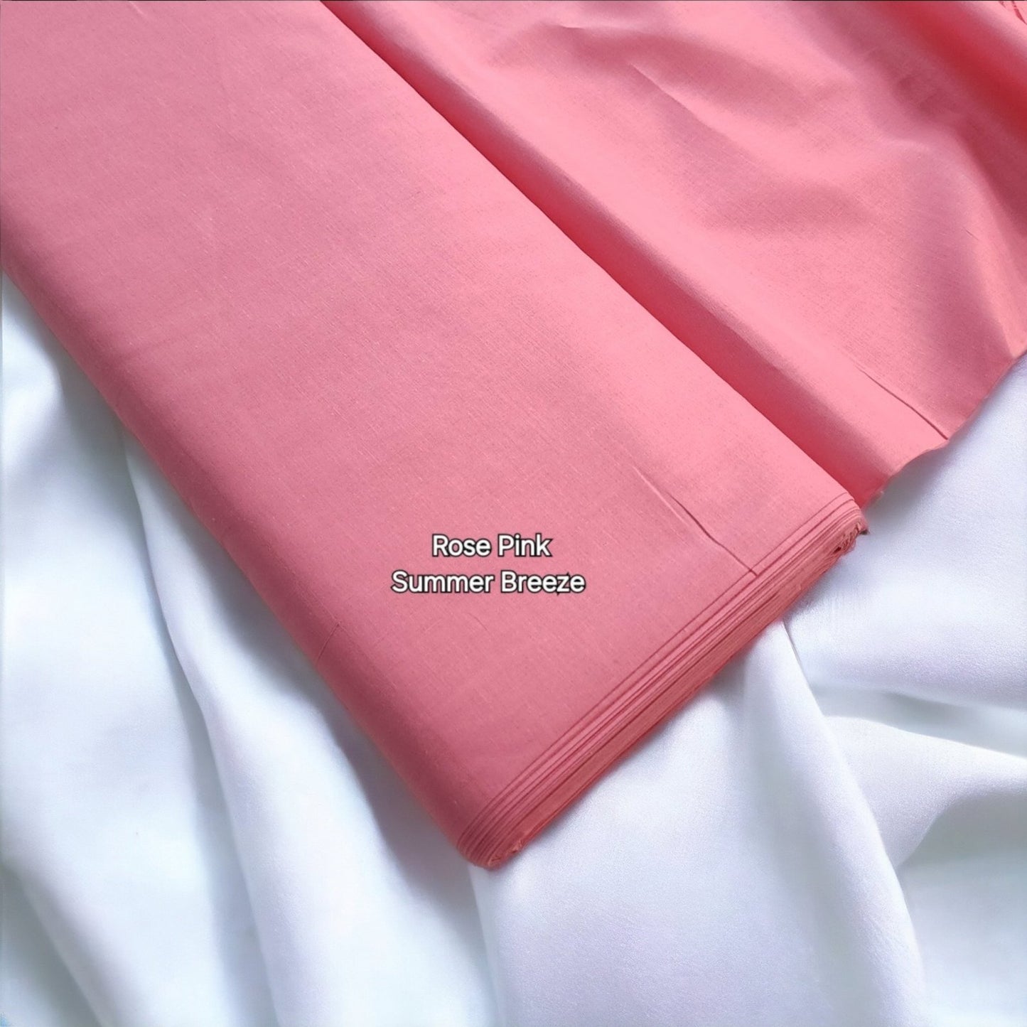 Plain Summer Breeze 2 Pc Suit | Rose Pink