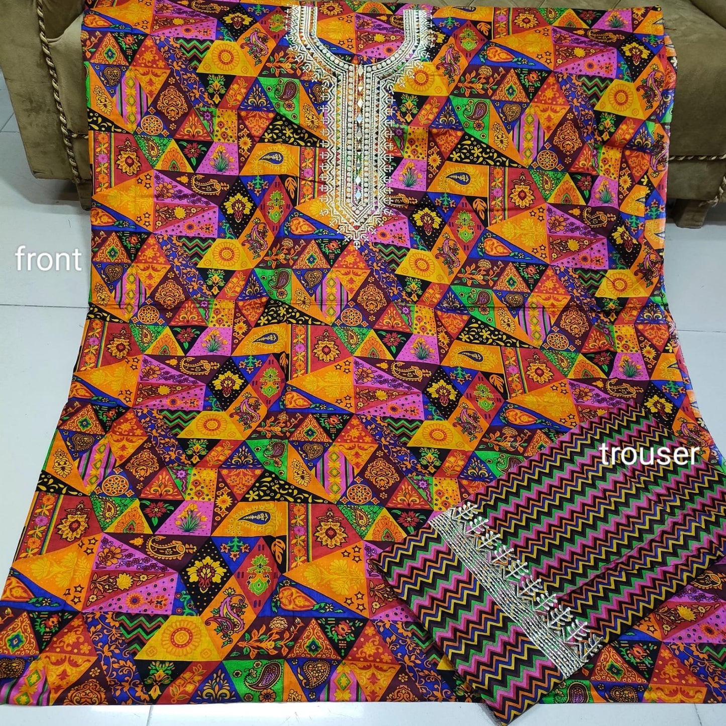Pure Lawn 2 Pc Embroidered Suit