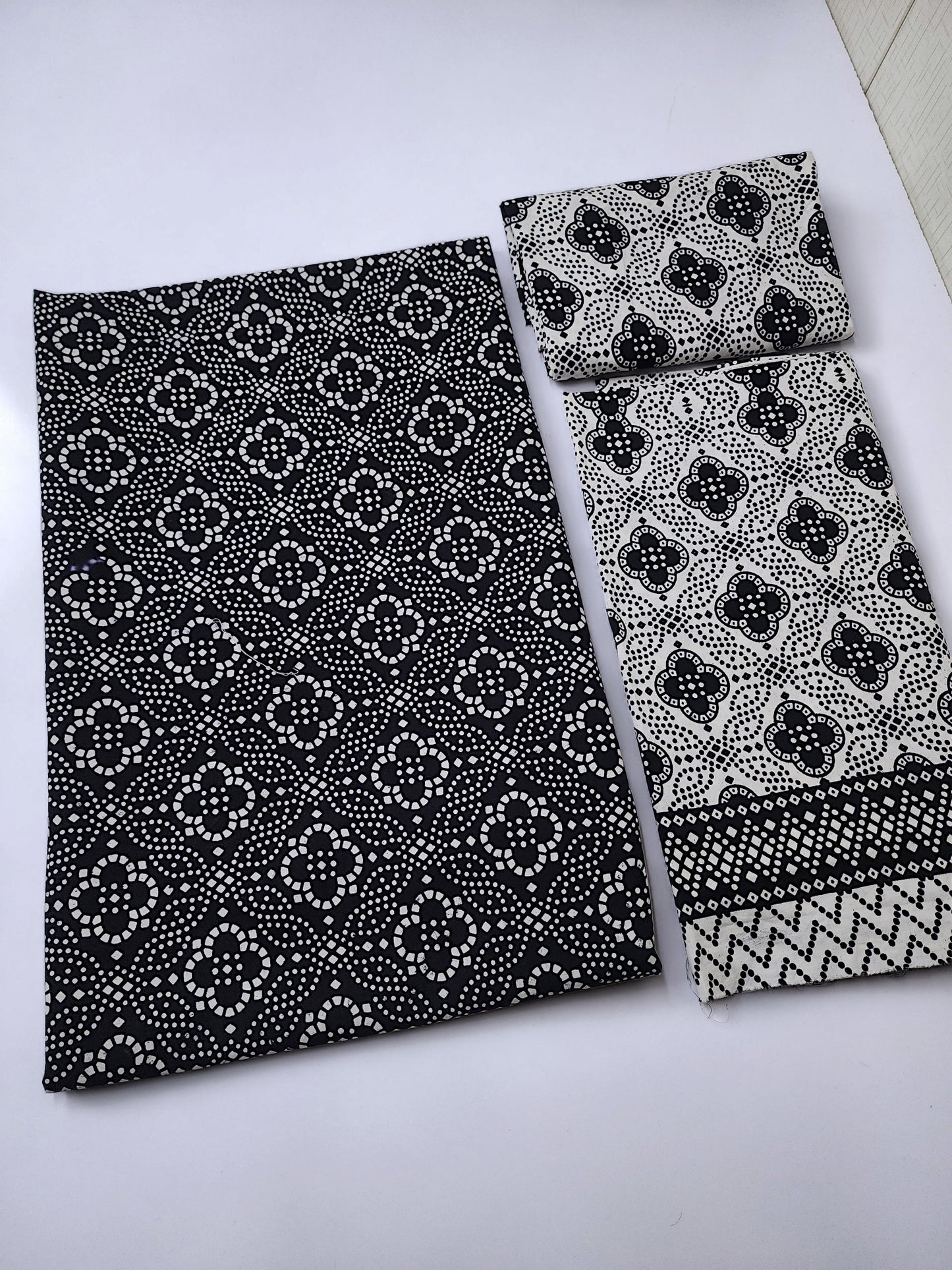 Ajrak Cotton 3 Piece Unstitched Suit 25% OFF