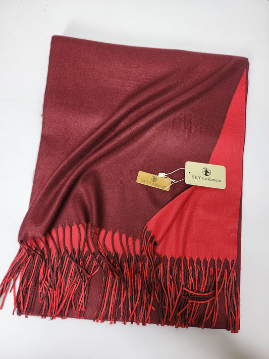 Reversible Pashmina Shawl | Double Side Pure Plain Pashmina Rare Find and Perfect Gift For Winters Sk 4