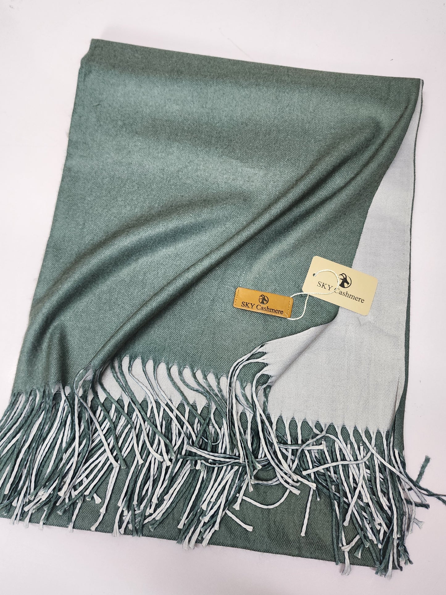 Reversible Pashmina Shawl | Double Side Pure Plain Pashmina Rare Find and Perfect Gift For Winters sk 9