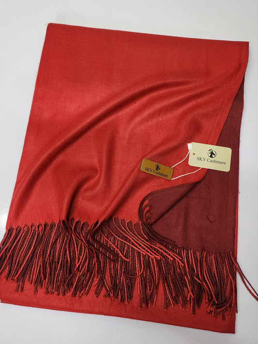 Reversible Pashmina Shawl | Double Side Pure Plain Pashmina Rare Find and Perfect Gift For Winters sk 10