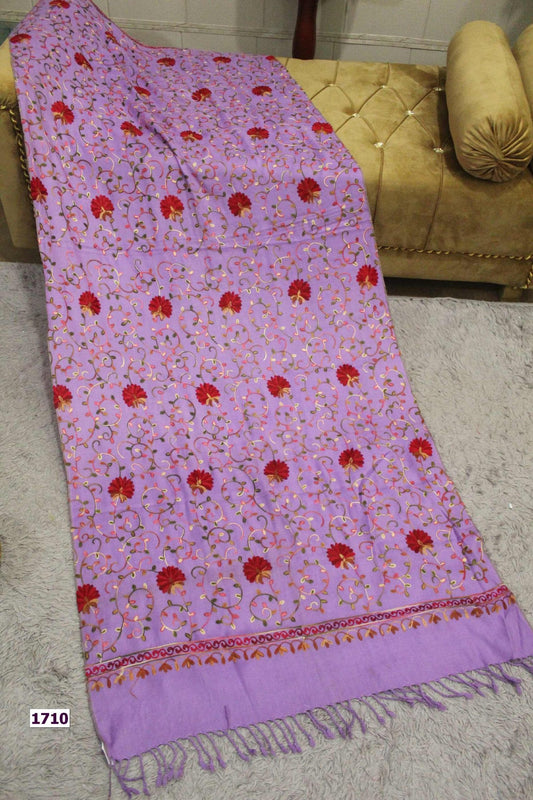 Pashmina Wool Full Embroidered Stole