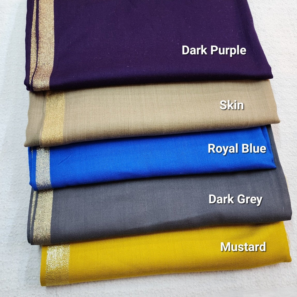 Light Ferozi Pashmina Zari Border Shawl