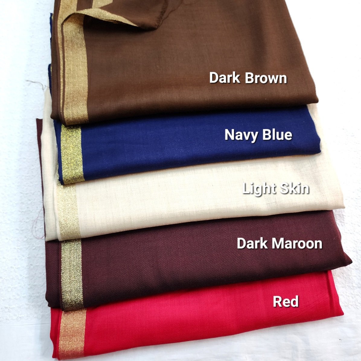 Light Ferozi Pashmina Zari Border Shawl