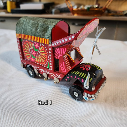 Truck Model Truck Art Handmade Red