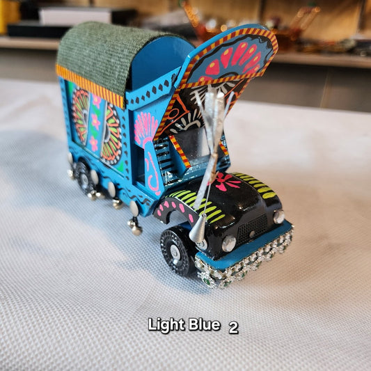 Truck Model Truck Art Handmade Light Blue