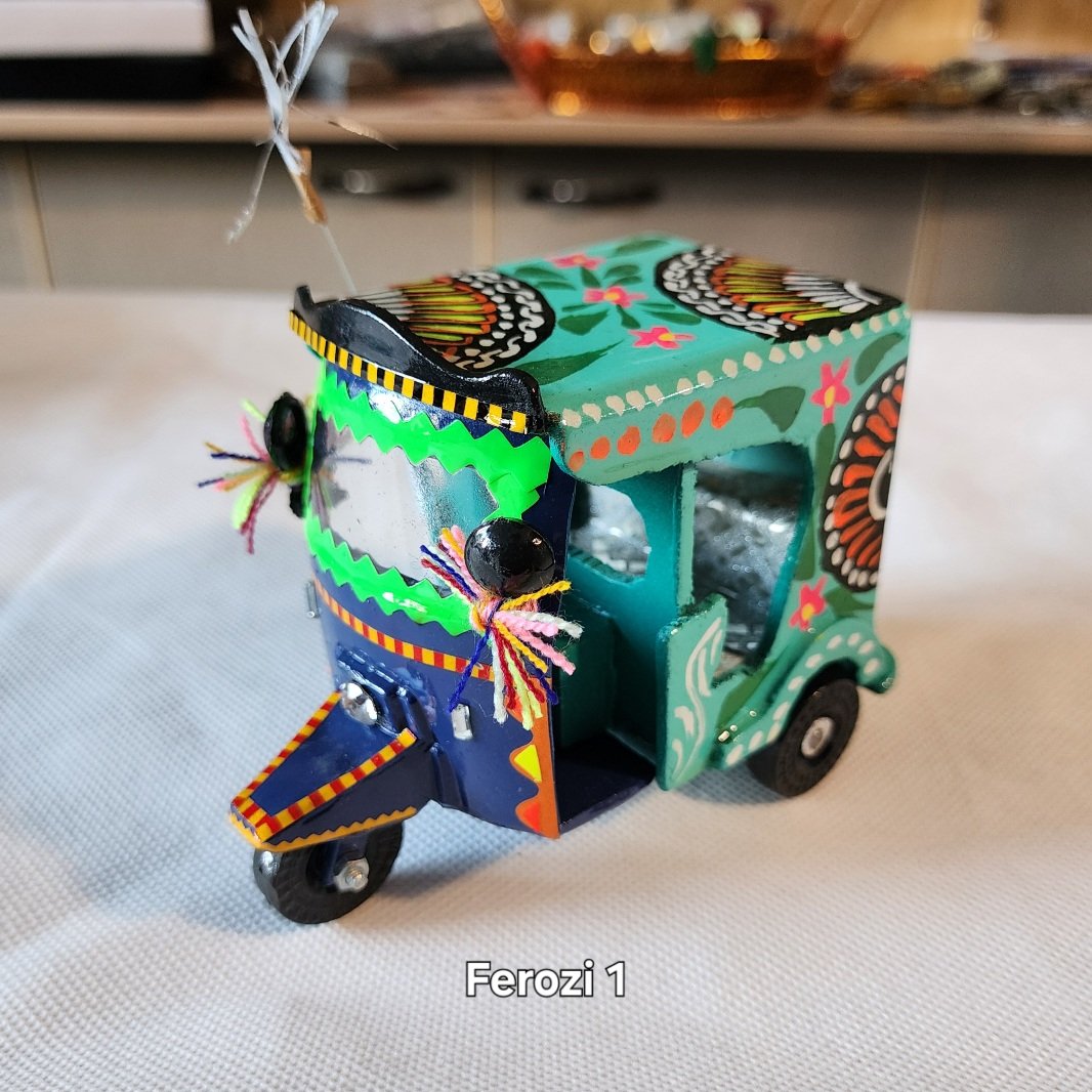 Rikshaw Model Truck Art Handmade Ferozi