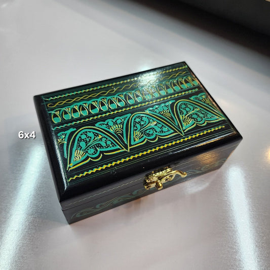 Naqshi Work Wooden Jewlery Box 6x4