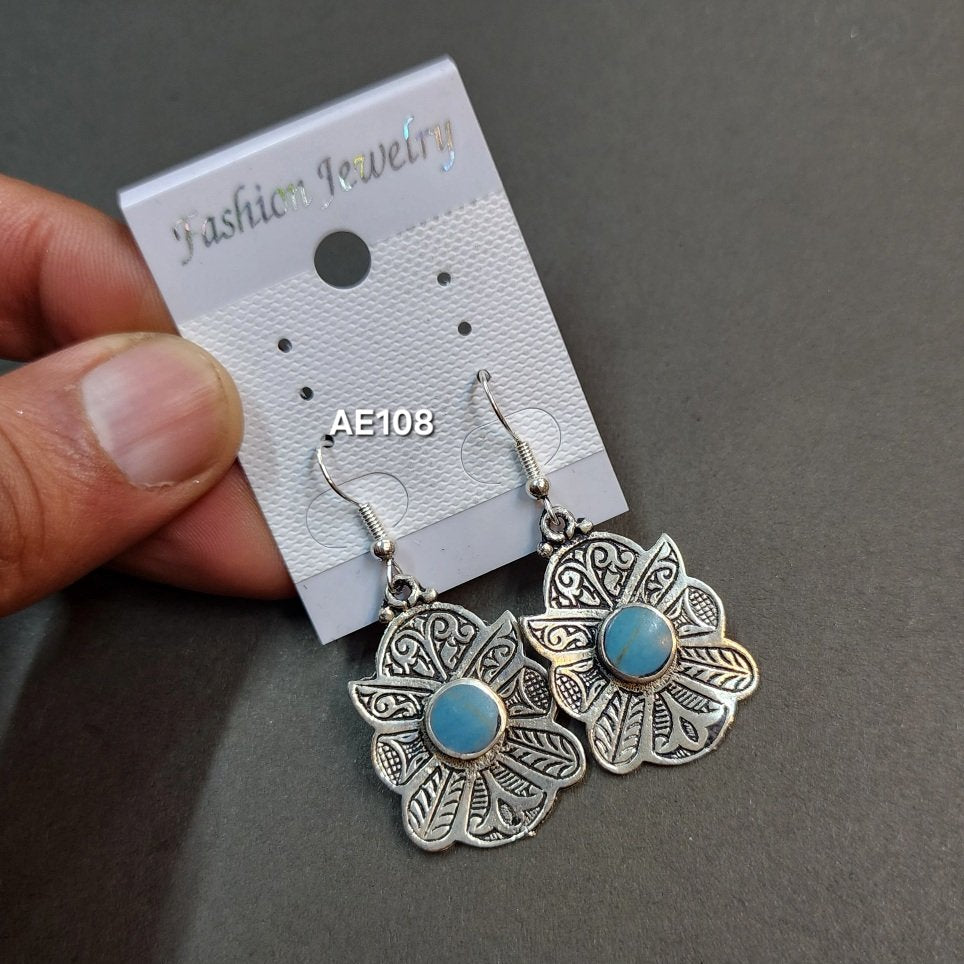 Oxidized Handmade Large Earrings
