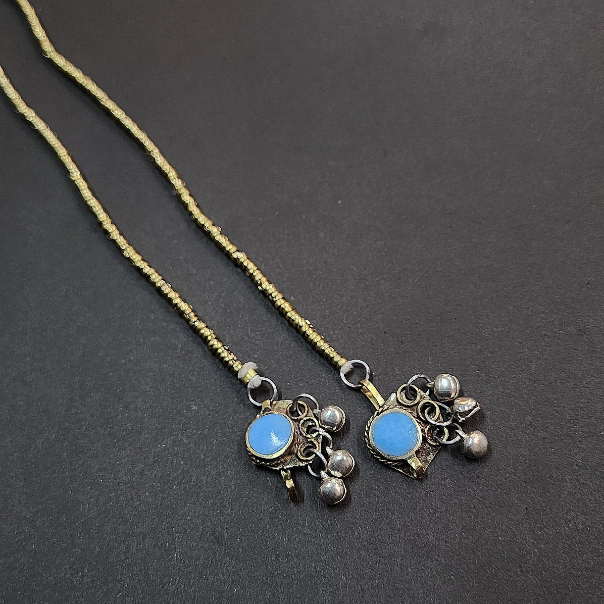Afghani Golden Anklets (Pair) Gilet Metal Oxidized