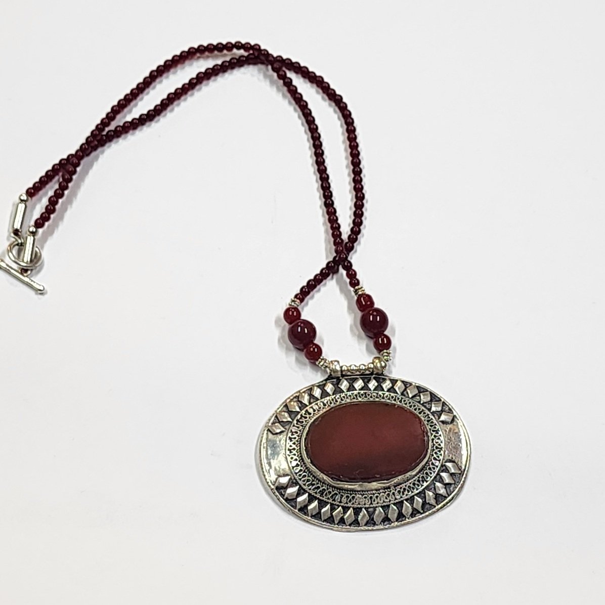 Large Pendant | Antique Details Real Stone