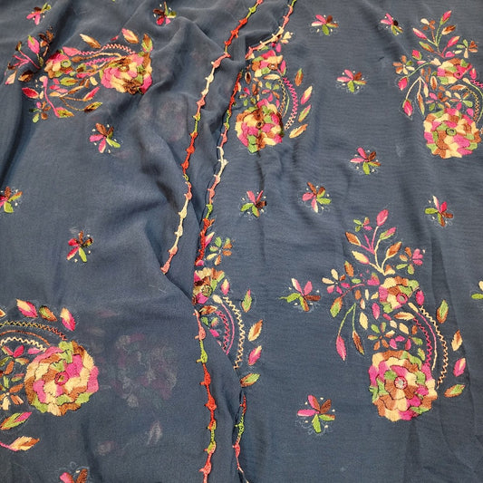 2 Piece Georgette Chiffon Handmade Suit