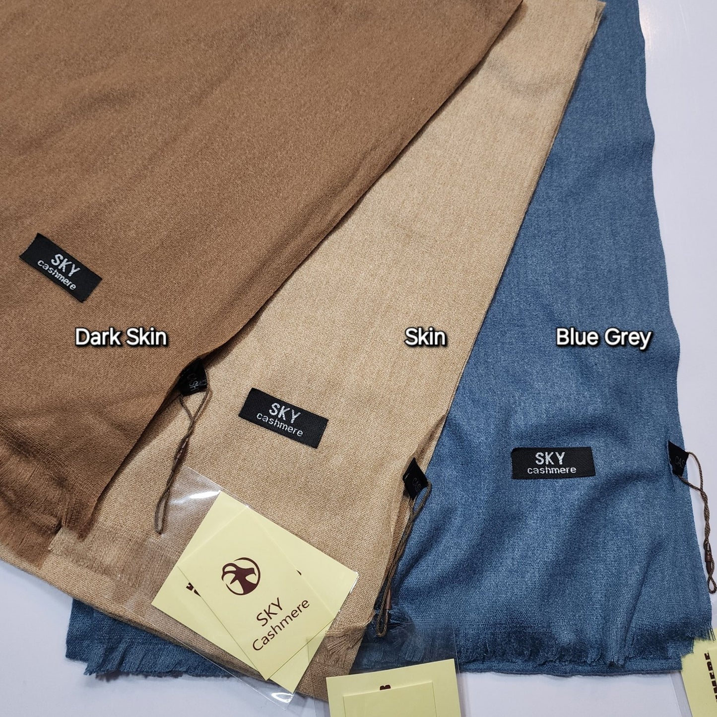 Sky Cashmere Pashmina Stole Soft and Fine Material Perfect for Gifts | Mustard