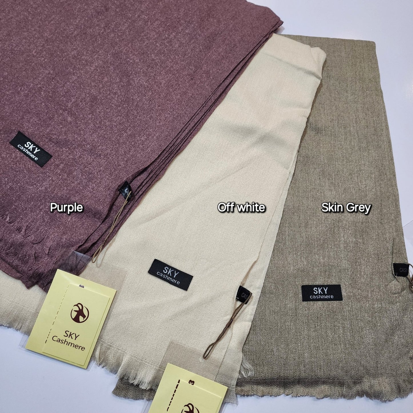 Sky Cashmere Pashmina Stole Soft and Fine Material Perfect for Gifts | Mustard