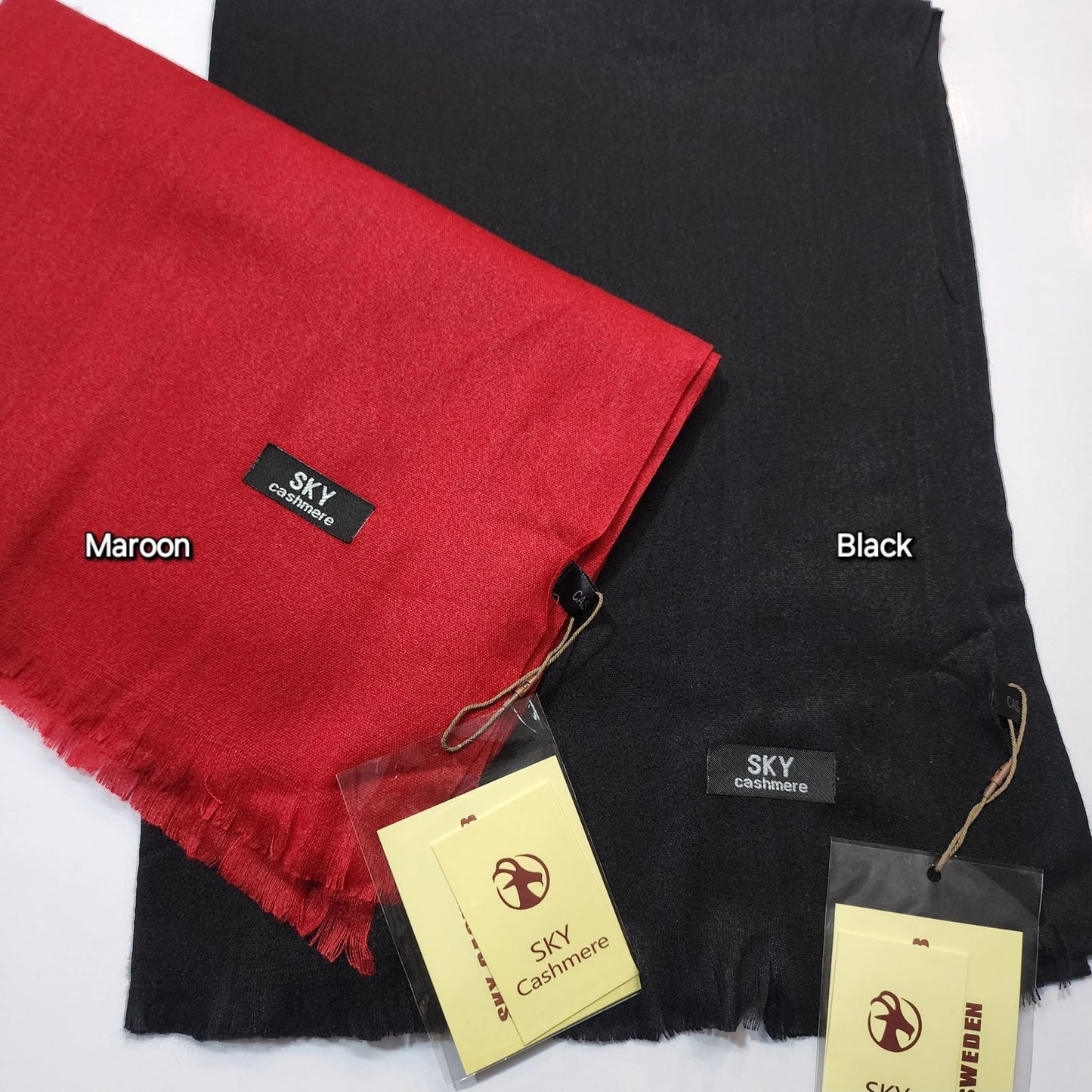 Sky Cashmere Pashmina Stole Soft and Fine Material Perfect for Gifts | Mustard