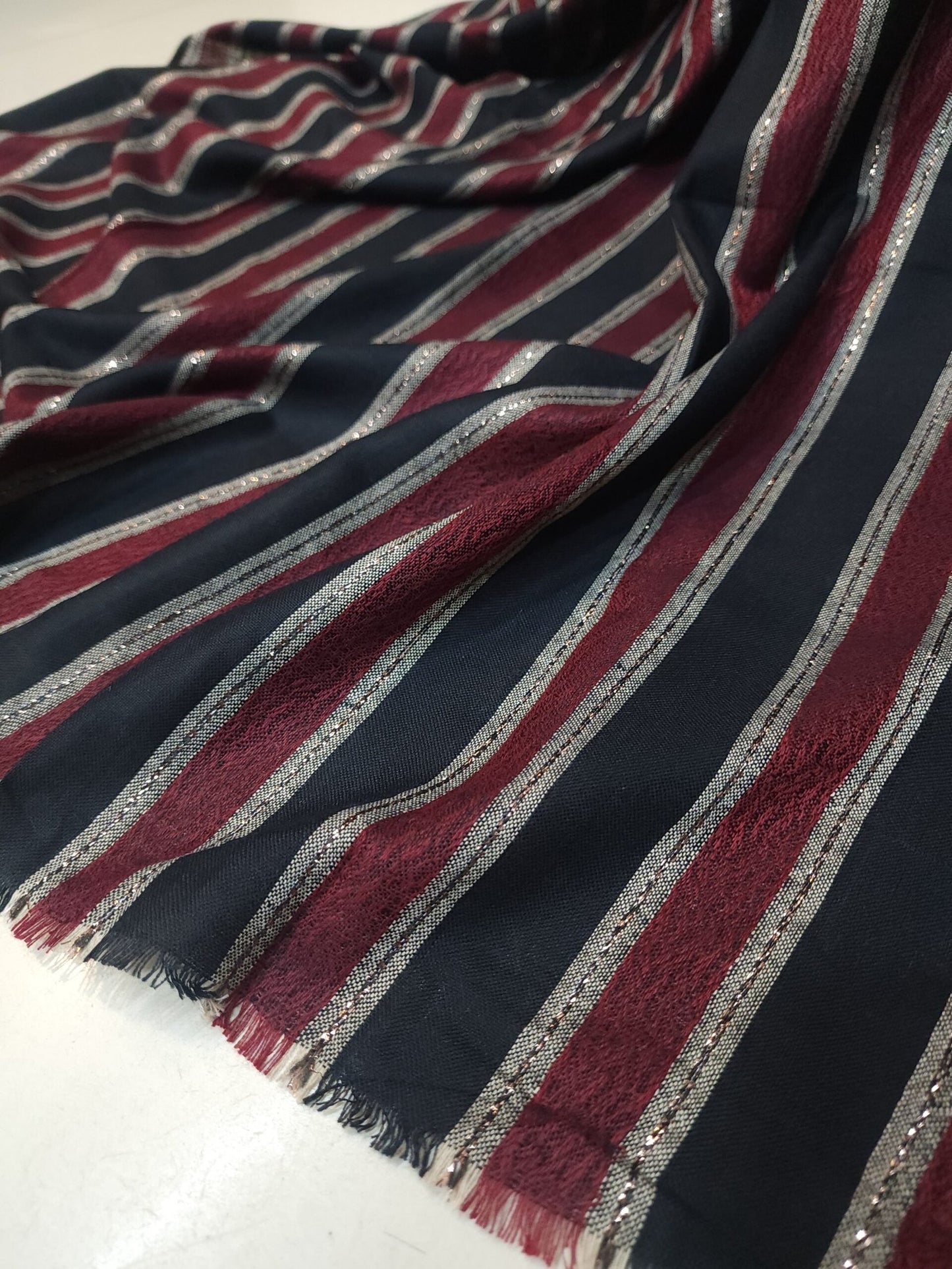 3 Piece Suit | Plain Marina Suit With Pashmina Lining Shawl Perfect Gift Great Price