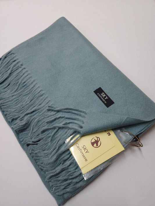 Plain Stole Sky Cashmere Soft Like Toosh Stole in Large Size | Perfect Gift