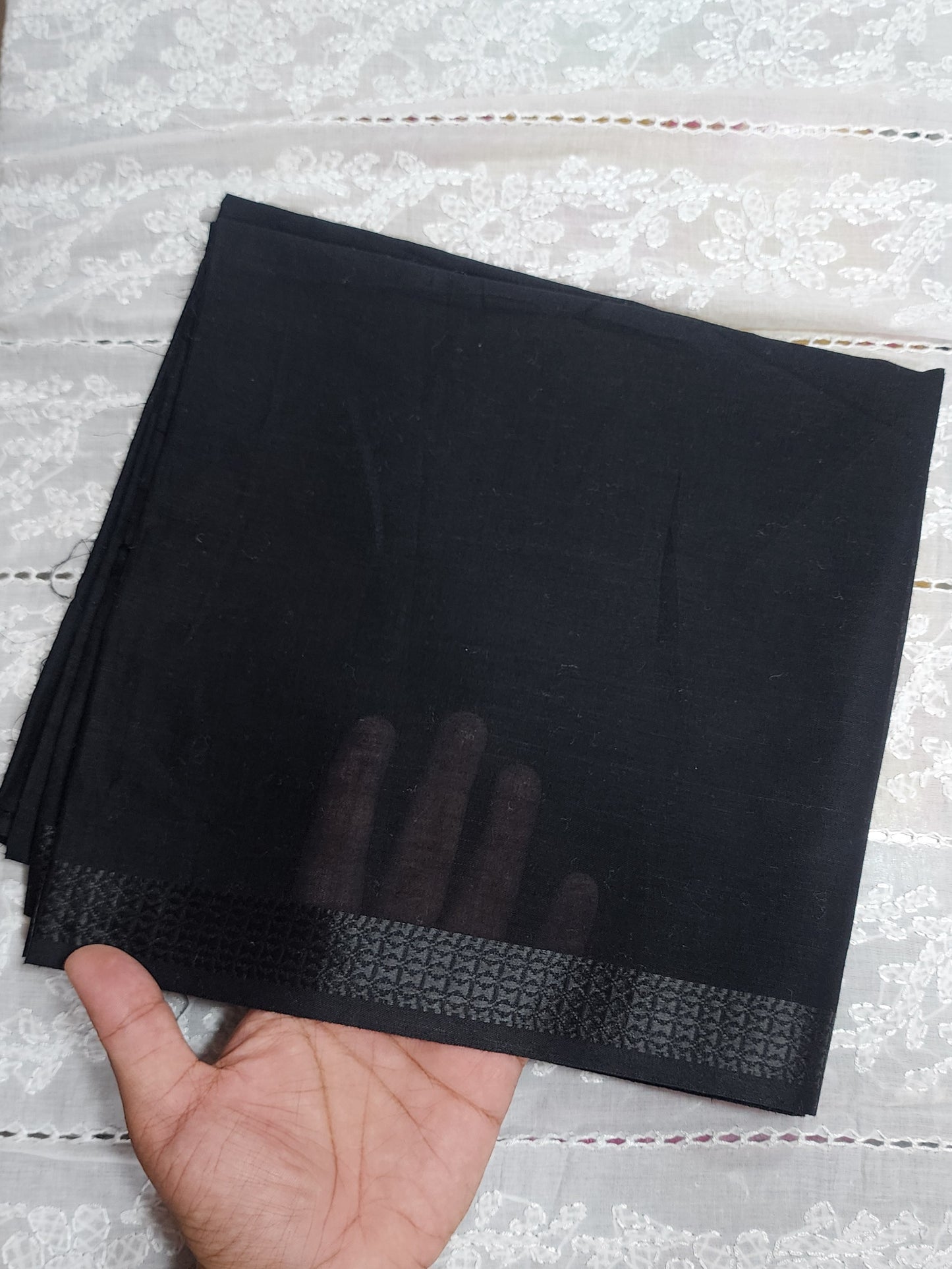 Black Pure Lawn Dupatta /Shawl | Beautiful Gift Pure Stuff
