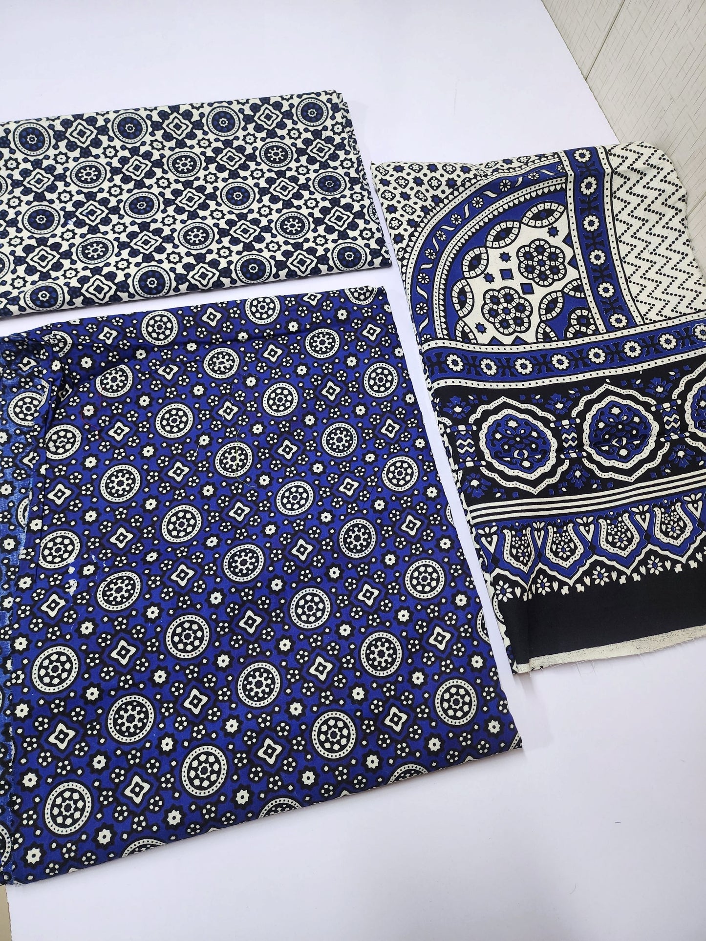 Ajrak Cotton 3 Piece Unstitched Suit 25% OFF