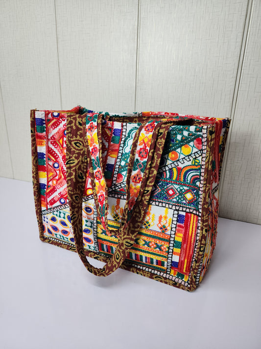 Sindhi Embroidered Shoulder Bags | Multi Color