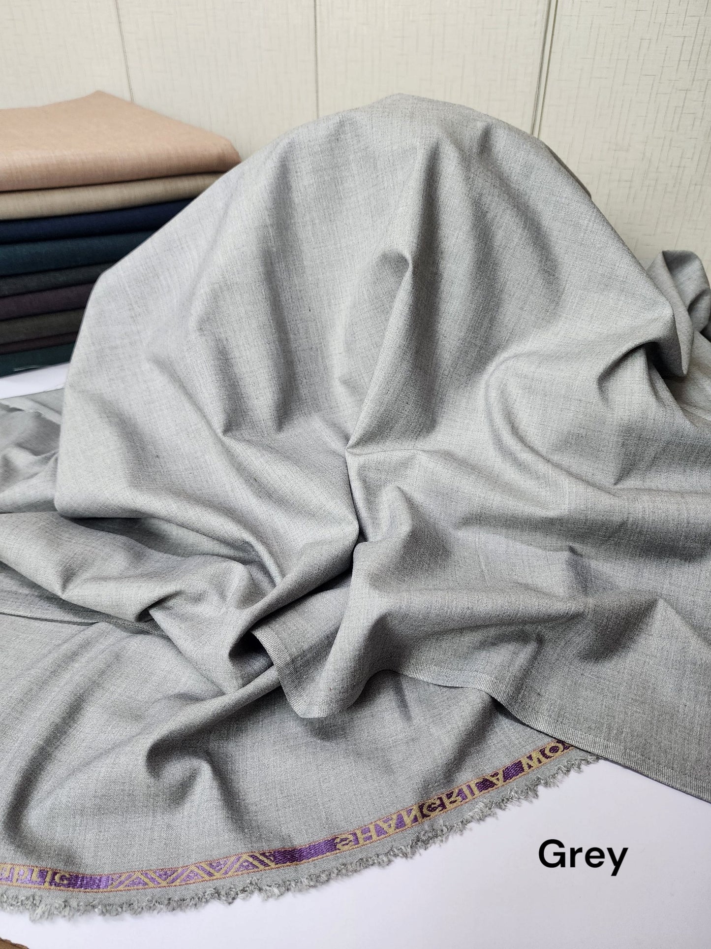 Gents Wool Suit Premium Quality Plain Suit | Grey