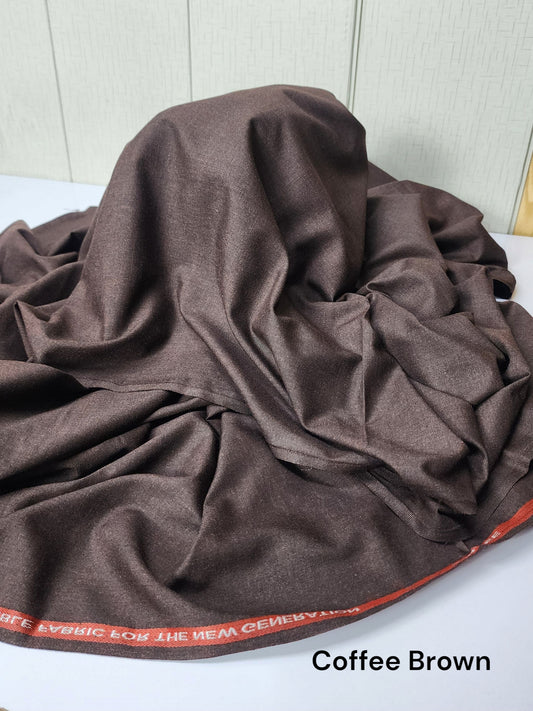 Gents Wool Suit Premium Quality Plain Suit | Coffee Brown