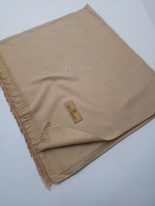 Plain Stole Sky Cashmere Soft Like Toosh Stole in Large Size | Perfect Gift | Light Skin