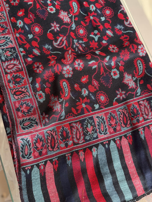 Pashmina Wool Kani Shawl in Full Size Multi Color | K422