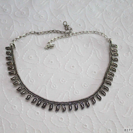 Gilet Chokar Necklace Oxidized